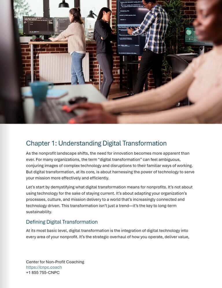 Mastering Digital Transformation in Nonprofit - Page 1